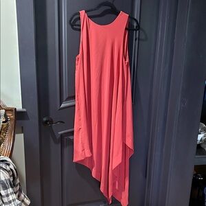 Daniel Cremieux Asymmetrical Coral Dress